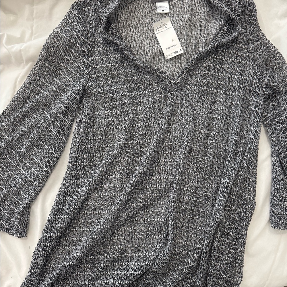 Gray swim cover up